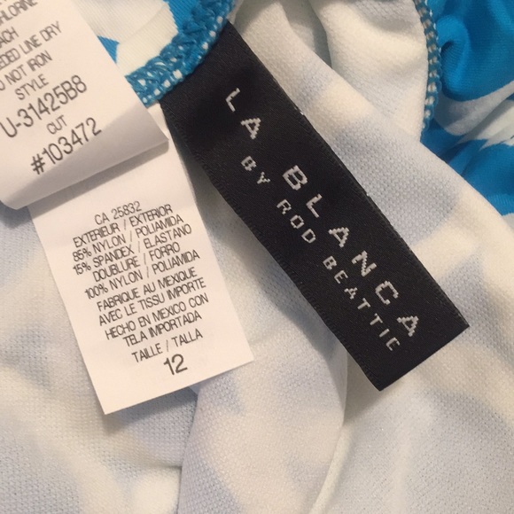 🆕La Blanca Halter Top/Bikini Bottom Sz 12 Suit - Picture 6 of 7